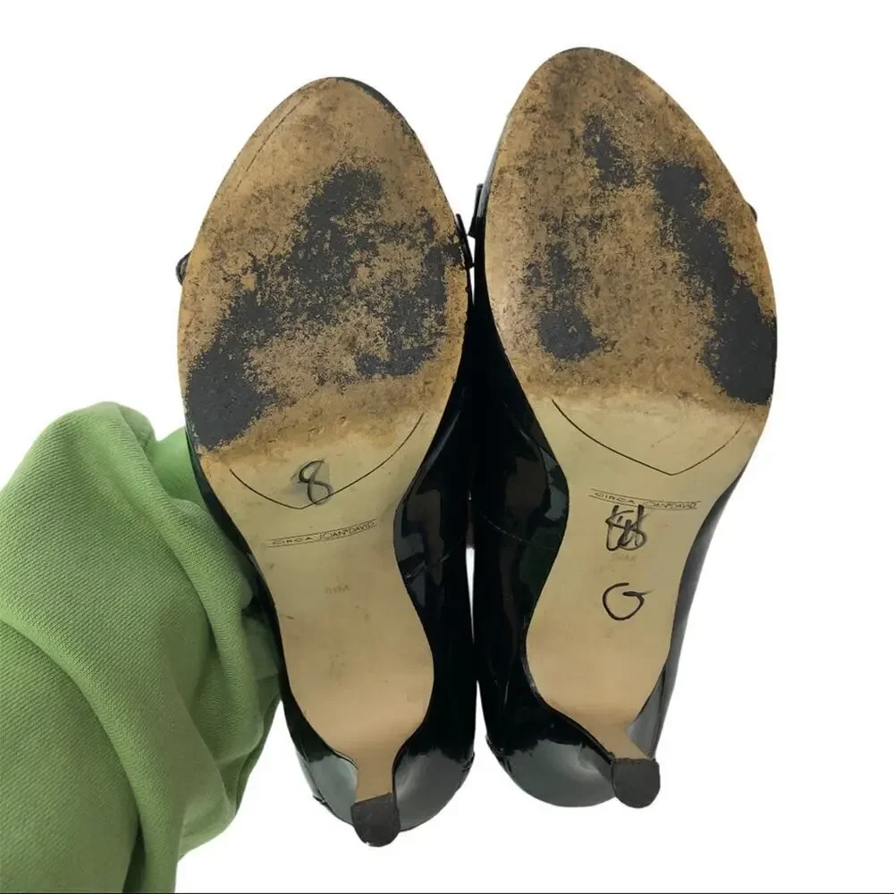 Circa Joan & David Black Patent Leather Pump 8.5